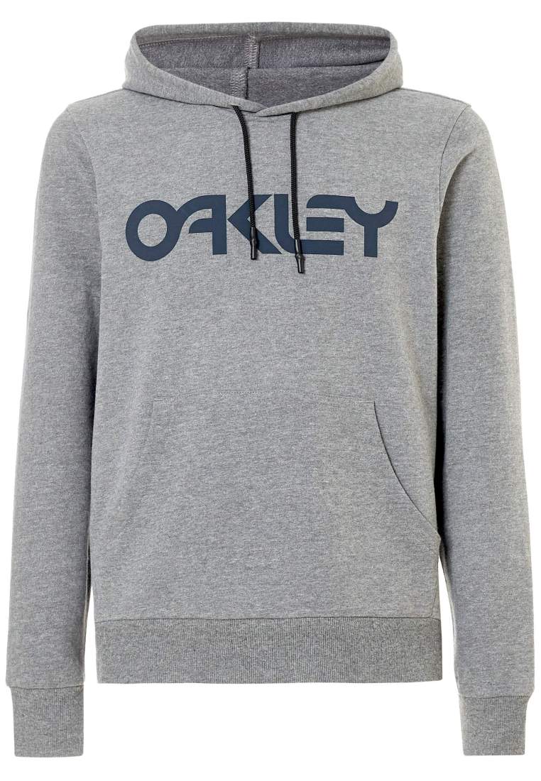 oakley b1b po hoodie athletic heather grey