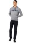 oakley b1b po hoodie athletic heather grey