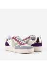 Victoria Madrid Cuir Fendu Multicolore Lavanda