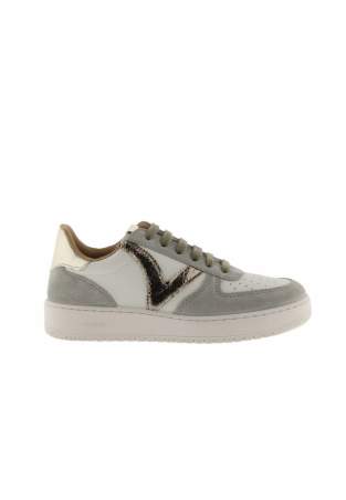 Victoria Madrid Metal Split Leather Kaki