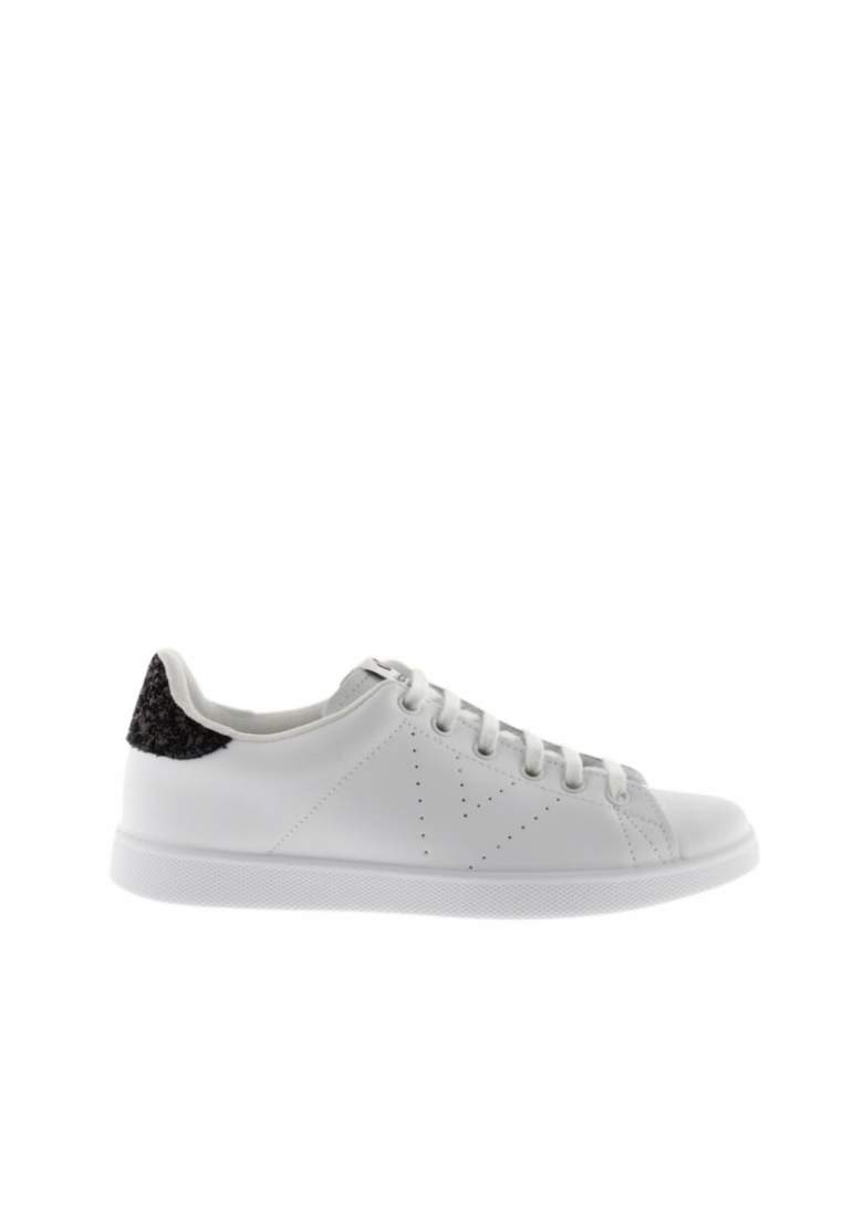 Victoria Tenis Piel & Glitter Negro