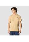The North Face M Ss Simple Dome Tee Khaki Stone