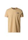 The North Face M Ss Simple Dome Tee Khaki Stone