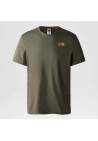The North Face M Ss Red Box Cel T New Taupe Green Khaki Stone