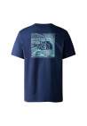 The North Face M Ss Red Box Cel T Summit Navy Reef Waters