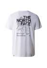 The North Face M Mountain Outline Ss Tee Tnf White Tnf Black