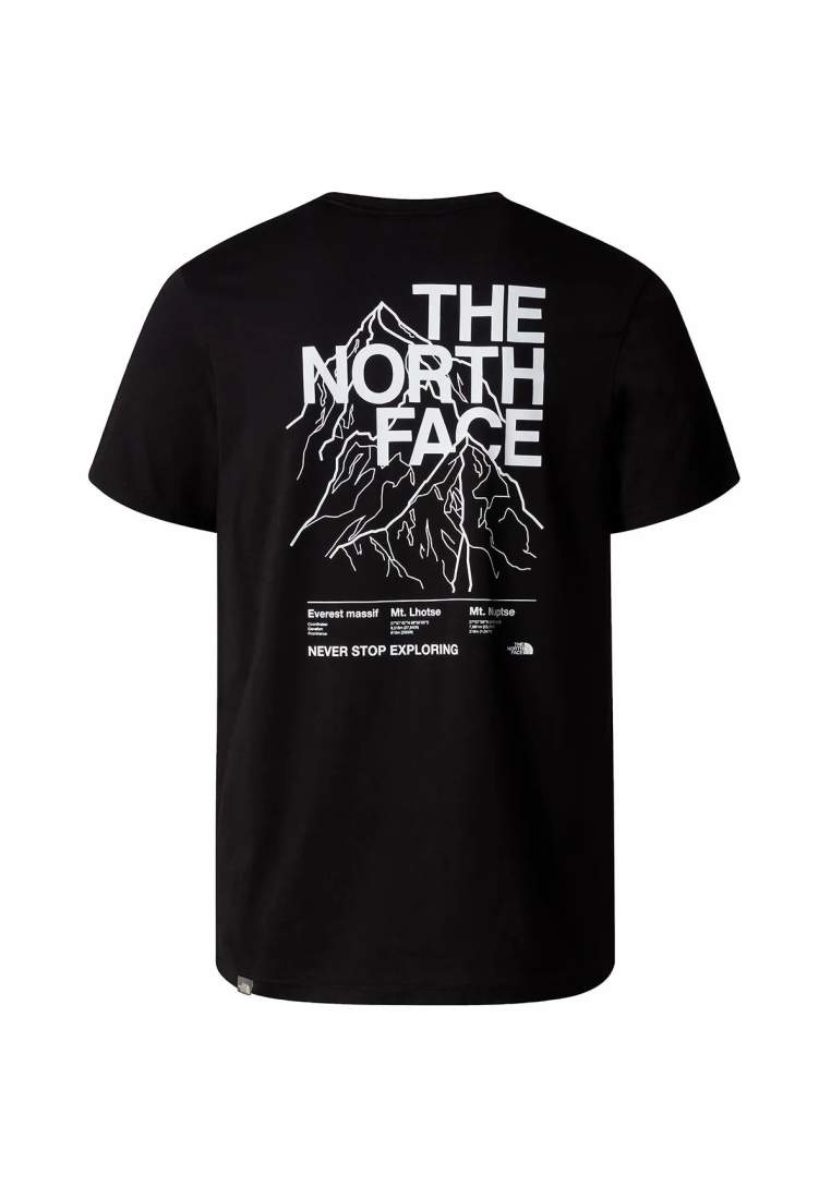 The North Face M Mountain Outline Ss Tee Tnf Black Tnf White