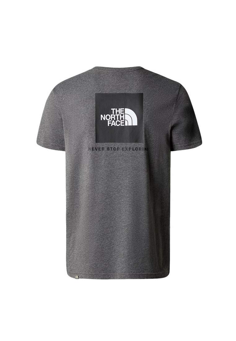 The North Face M S/S Red Box Tee Medium Grey Heather