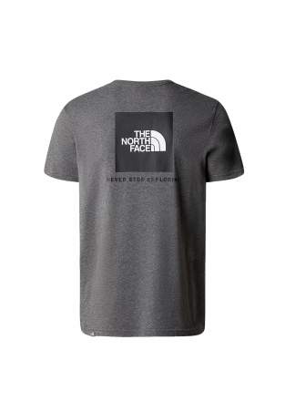 The North Face M S/S Red Box Tee Medium Grey Heather