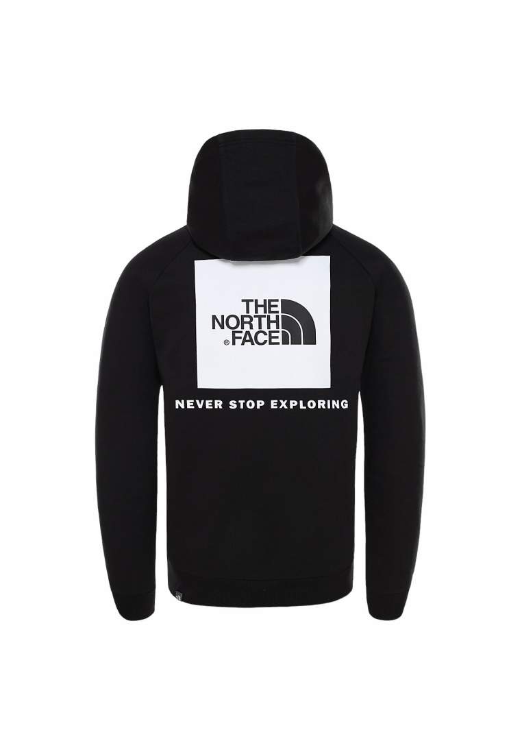 The North Face M Raglan Red Box Hoodie Tnf Black Tnf White