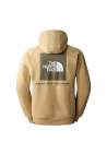 The North Face M Raglan Red Box Hoodie Khaki Stone