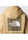 The North Face M Raglan Red Box Hoodie Khaki Stone