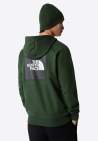 The North Face M Raglan Red Box Hoodie Pine Needle