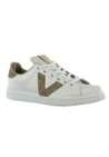 victoria tenis piel/glitter platino
