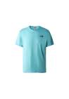 The North Face M Ss Red Box Cel T Reef Water Summit Navy