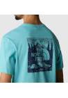 The North Face M Ss Red Box Cel T Reef Water Summit Navy