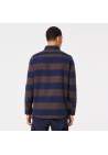 Oakley Bear Cozy Flannel Blue Brown Stripes