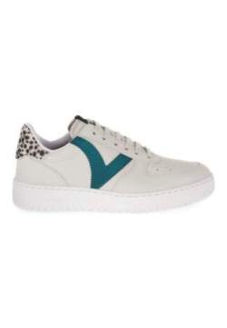 victoria madrid sneaker animal print petroleo