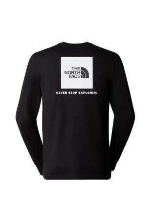 The North Face M Ls Box Nse Tee Tnf Black
