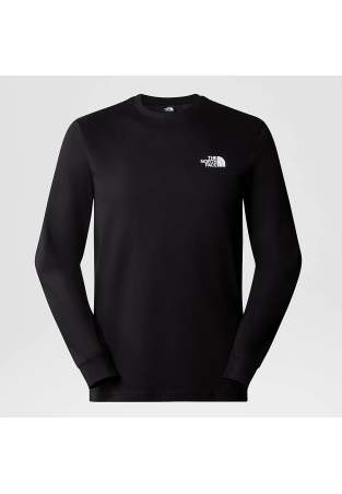 The North Face M Ls Box Nse Tee Tnf Black