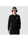 The North Face M Ls Box Nse Tee Tnf Black