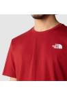 The North Face M Ss Redbox Tee Iron Red