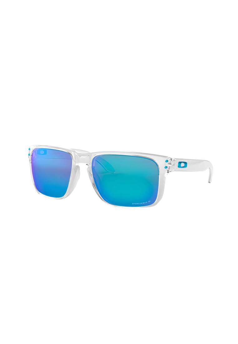 oakley holbrook xl polished clear 941707_prizm sapphr iridium polarized