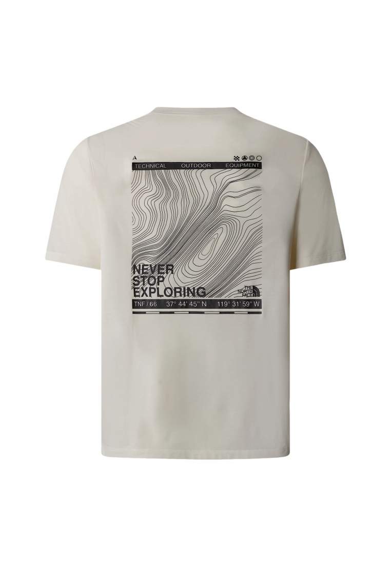 The North Face M Topographic Fondatio White Dune