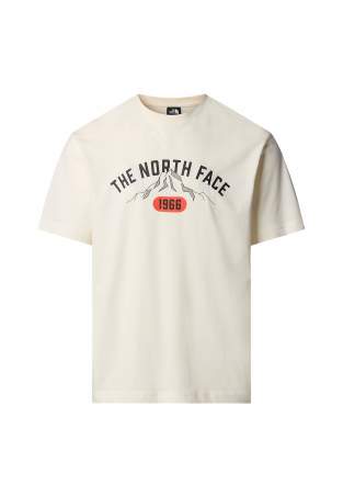 The North Face M Ss Tee Varsity Graphic White Dune