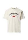 The North Face M Ss Tee Varsity Graphic White Dune