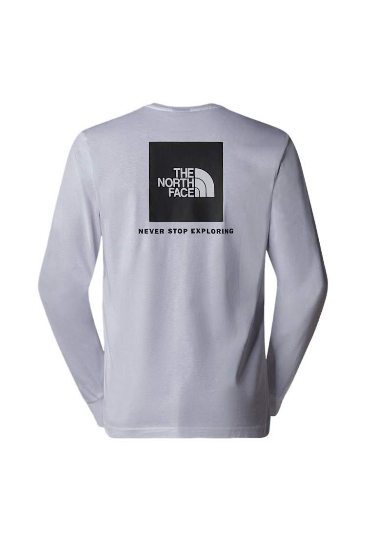 The North Face M Ls Box Nse Tee Tnf White