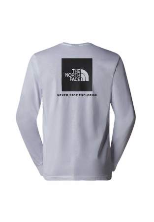 The North Face M Ls Box Nse Tee Tnf White