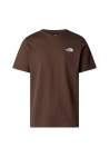 The North Face M Ss Redbox Tee Smokey Brown Tnf Black