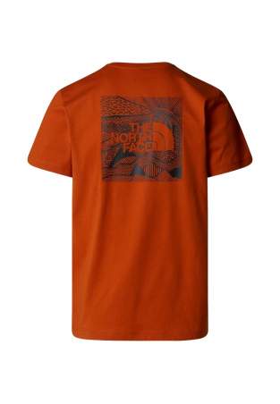The North Face M Ss Redbox Celebration Tee Earthen Copper