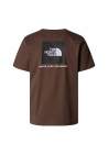 The North Face M Ss Redbox Tee Smokey Brown Tnf Black