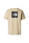 The North Face M Ss Red Box Tee Khaki Stone