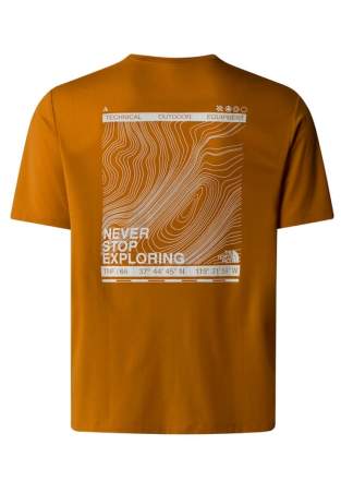 The North Face M Topographic Foundation Iron Citrus
