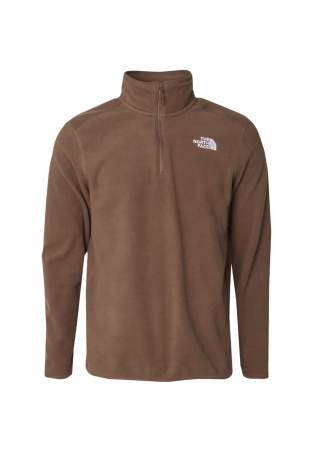 The North Face M 100 Glac 1 Quart Zip Smokey Brown