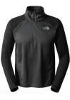 The North Face M 1 4 Zip Run Fl Tnf Black Asphgr
