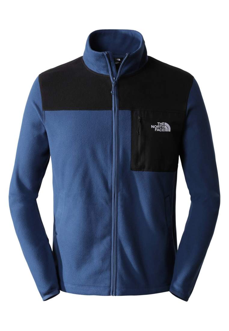 The North Face Hs Fleece Fz Shadyblu Tnfblk