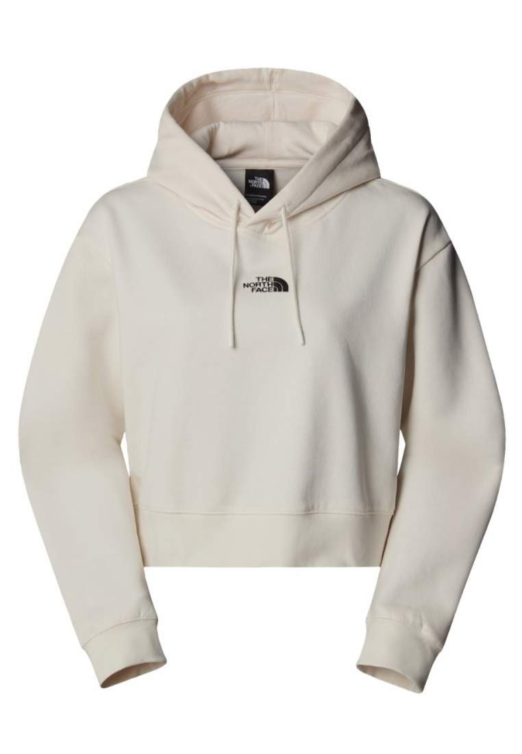 The North Face W Essential Crop Hoodie White Dune