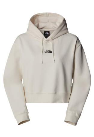 The North Face W Essential Crop Hoodie White Dune
