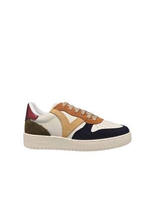 Victoria Madrid Cuir Fendu Multicolore Marino