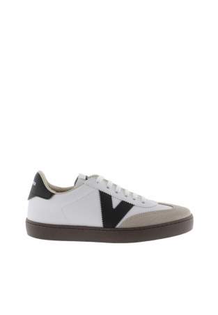 Victoria Berlin Cycliste Effet Cuir Et Cuir Fendu Blanco