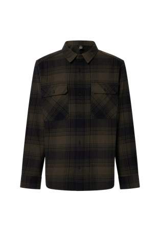 Oakley 90S Plaid Ls Shirt Black New Dk Brush Check