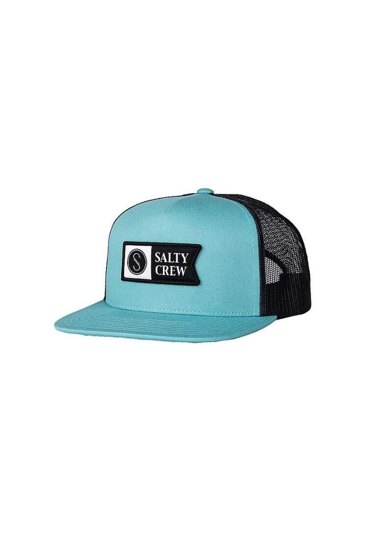 Salty Crew Alpha Twill Trucker Dark Aqua