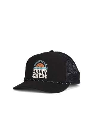 Salty Crew Sundown Trucker Black