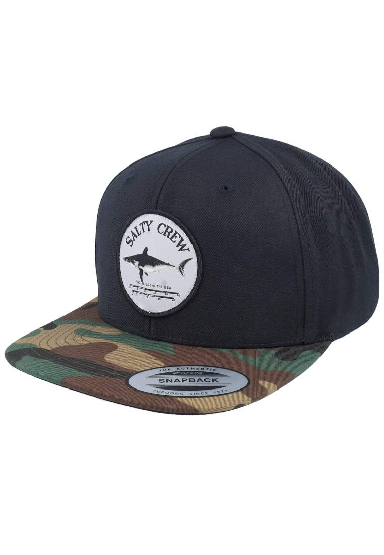 Salty Crew Bruce 6 Panel Black Camo