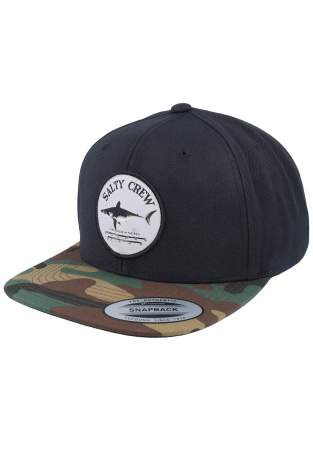 Salty Crew Bruce 6 Panel Black Camo