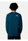 The North Face M Ls Tee Varsity Graphic Midnight Petrol